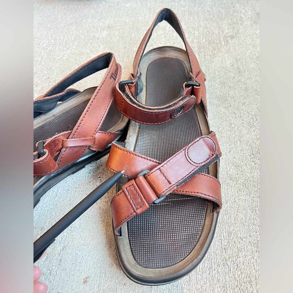 Timberland Leather Hiking Sandals Mens Gorpcore Outdoor Trail Utility Dad Style - Picture 14 of 14